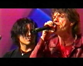 Stevie and Mick Jagger